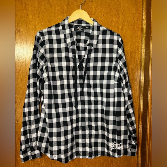 Harley Davidson Flannel Pullover, EUC, XXL - Picture 2 of 5